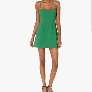 Elegant Green Sleeveless Dress